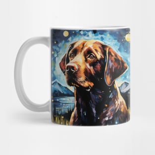 Brown Labrador Retriever Night Mug